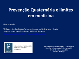 ppt : Prevenção Quaternária e limites em medicina