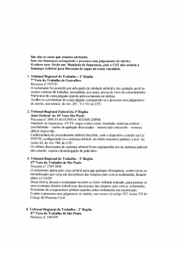 Jurisprudência - Câmara Metropolitana de Arbitragem