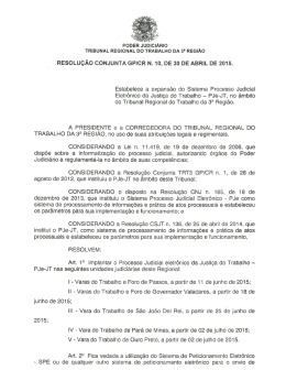 PODER JUDICIÁRIO ~ TRIBUNAL REGIONAL