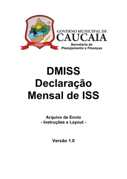Acesso o novo manual aqui - Governo Municipal de Caucaia
