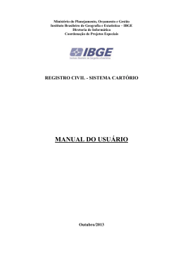 IBGE_Manual do Usu&aacute;rio do Sistema Cart&oacute;rio - IBGE