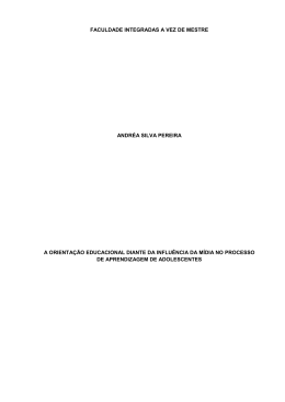faculdade integradas a vez de mestre andr&eacute;a silva pereira a