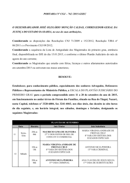11 a 20 de setembro de 2015 - Tribunal de Justiça do Estado da Bahia