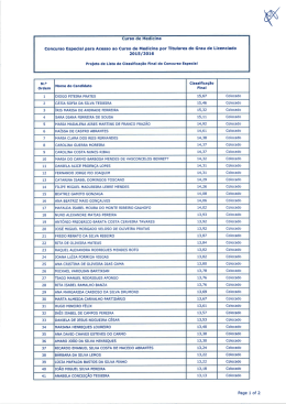 Projeto de Lista de Classifica&ccedil;&atilde;o Final