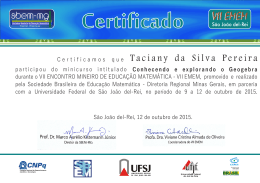 Taciany da Silva Pereira - Universidade Federal de Juiz de Fora