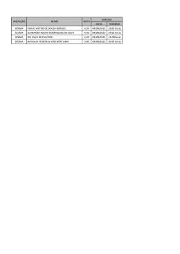 DATA HOR&Aacute;RIO 029MA PAULO VICTOR DE SOUZA BORGES 4,50