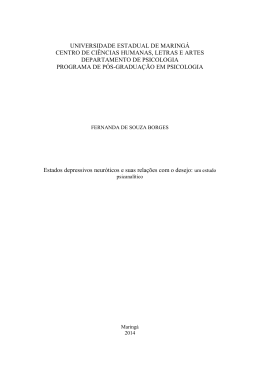 Estados depressivos neuróticos e suas relações com o desejo