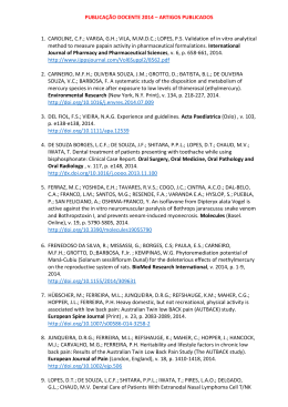 Publica&ccedil;&otilde;es de 2014