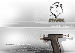 MANUAL DE PERFURA&Ccedil;&Atilde;O STUDEX