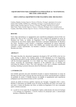 equipamentos para experi&ecirc;ncias pedag&oacute;gicas no ensino da