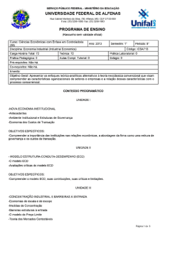ICSA713 - Economia Industrial - Unifal-MG