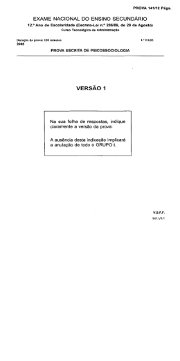 PRovA 141112 Pâgs. EXAME NACIONAL DO ENSINO SECUNDARIO