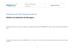 Aluguel de Ativos - Integra&ccedil;&atilde;o das Clearings da BM&FBOVESPA e