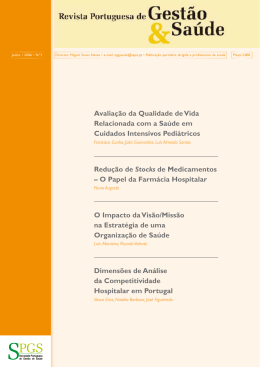 Revista Portuguesa de Gestão & Saúde nº1