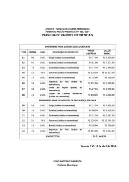 10 - planilha de valores referenciais