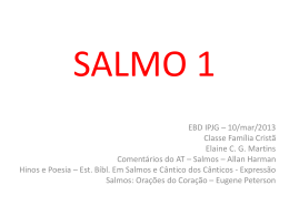 0/03/2013 - aula sobre o SALMO 1 com Elaine Martins