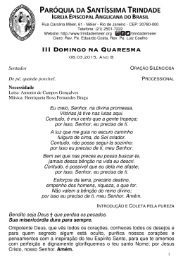 este folheto - Par&oacute;quia da Sant&iacute;ssima Trindade