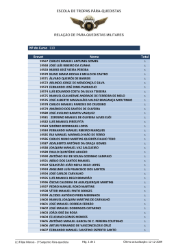 110 - Tropas P&aacute;ra-quedistas Portuguesas