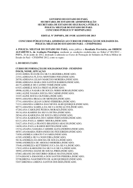 Resultado Provis&oacute;rio da Avalia&ccedil;&atilde;o Psicol&oacute;gica