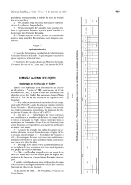 Declara&ccedil;&atilde;o de Retifica&ccedil;&atilde;o n.&ordm; 6/2014