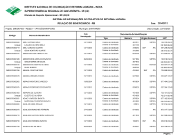 SISTEMA DE INFORMAÇÕES DE PROJETOS