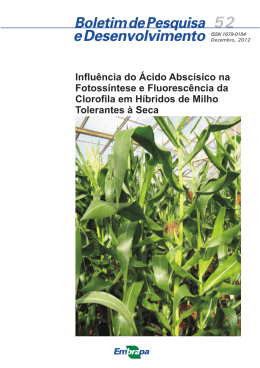 Influ&ecirc;ncia do &Aacute;cido Absc&iacute;sico na Fotoss&iacute;ntese e - Ainfo