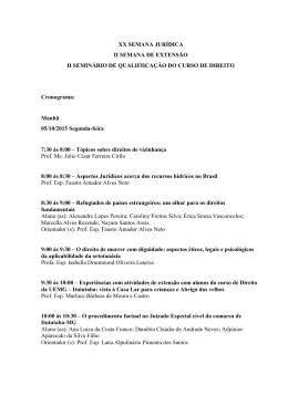 XX SEMANA JUR&Iacute;DICA