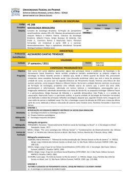 HC268 - Coordena&ccedil;&atilde;o do Curso de Ci&ecirc;ncias Sociais