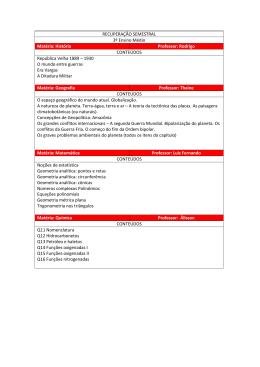 RECUPERA&Ccedil;&Atilde;O SEMESTRAL 3&ordm; Ensino M&eacute;dio