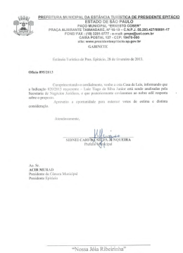 prefeitura municipal da est&acirc;ncia turistica de presqlente epitacio