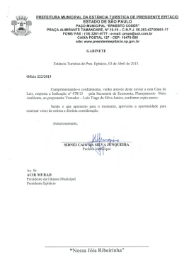 prefeitura municipal da est&acirc;ncia tur&iacute;stica d_e presidente epitacio