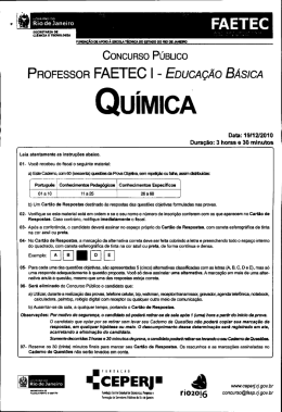 Prova - Governo do Estado do Rio de Janeiro