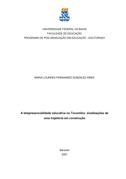 A telepresencialidade educativa no Tocantins