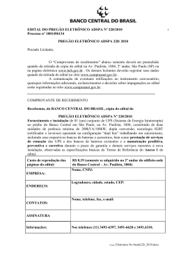 Edital completo - Banco Central do Brasil