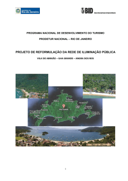 Projeto de ilumina&ccedil;ao p&uacute;blica