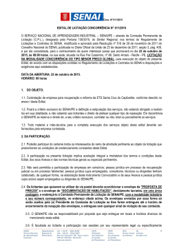 EDITAL DE LICITA&Ccedil;&Atilde;O N&deg; /96