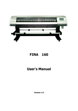 FINA 160 User`s Manual