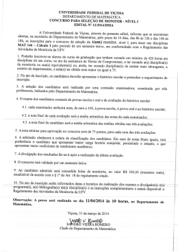 Editais Departamento de Matemática - DTI