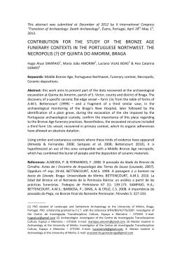 CONTRIBUTION FOR THE STUDY OF THE BRONZE AGE