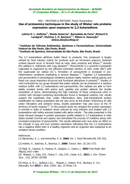 Use of proteomics techniques in the study of Wistar rats proteins