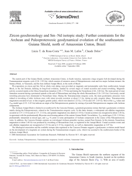 Zircon geochronology and Sm&ndash;Nd isotopic study: Further