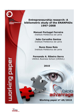 Entrepreneurship research - globAdvantage