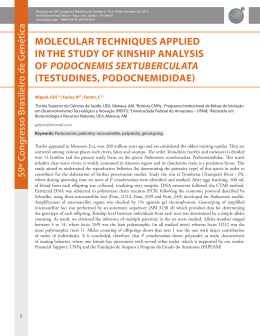 molecular techniques applied in the study of kinship analysis of