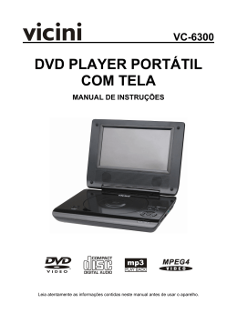 DVD PLAYER PORT&Aacute;TIL COM TELA