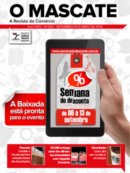 Revista O Mascate 203. - Sindicato do Com&eacute;rcio Varejista da