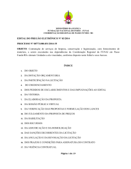 EDITAL DO PREG&Atilde;O ELETR&Ocirc;NICO N&ordm; 03/2014