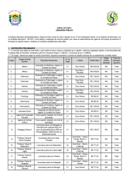 edital n&deg; 01/2011
