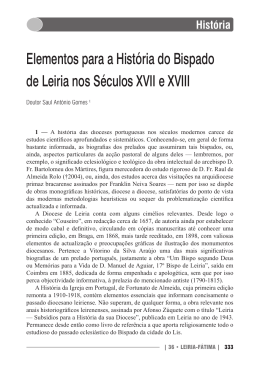 Historia_Bispado_Leiria - Diocese Leiria