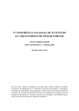 Direito &agrave; Profissionaliza&ccedil;&atilde;o ao Trabalho e &agrave; Renda