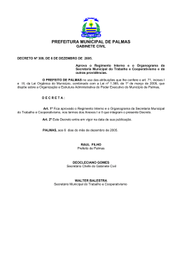 PREFEITURA MUNICIPAL DE PALMAS